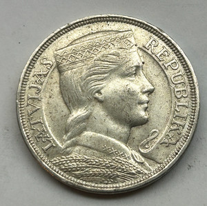 Latvia 1931年 ラトビア 5 LATI銀貨 ー 美しいトーン 5 Lati 1931 | eBay