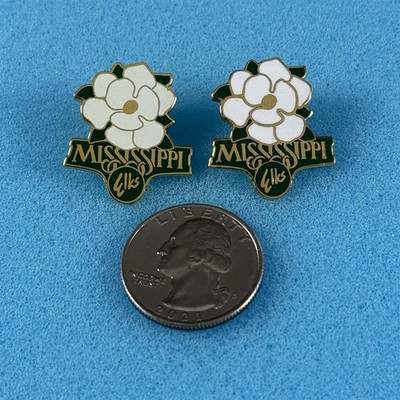 Lot of 2 Mississippi State BPOE Elks Club Lodge Pin Pinback #59088