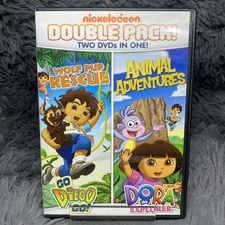 Dora & Diego: Wolf Pup Rescue & Animal Adventures DVD 2012 Nickelodeon 2-pack