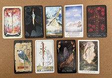 Ace Of Wands Tarot Cards From Various Decks Lot Of 9