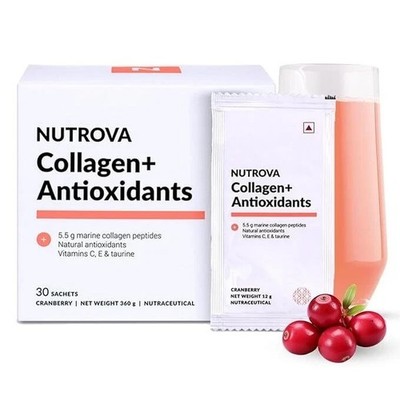 NUTROVA Collagen Antioxidants Supplement - Hydrate Skin - Support Healthy Nai...