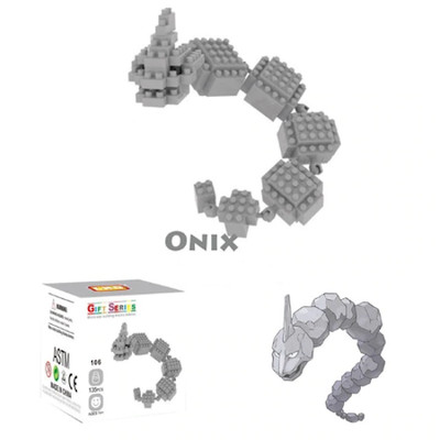Onix Pokemon Nintendo Nanoblock 3d Puzzle Toy Mini Micro Block 135 Pieces Ebay