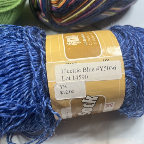 Mixed Yarn Lot. Herrschners Worsted Baby Yarn, Saucon Sock Etc 5x - Picture 5 of 8