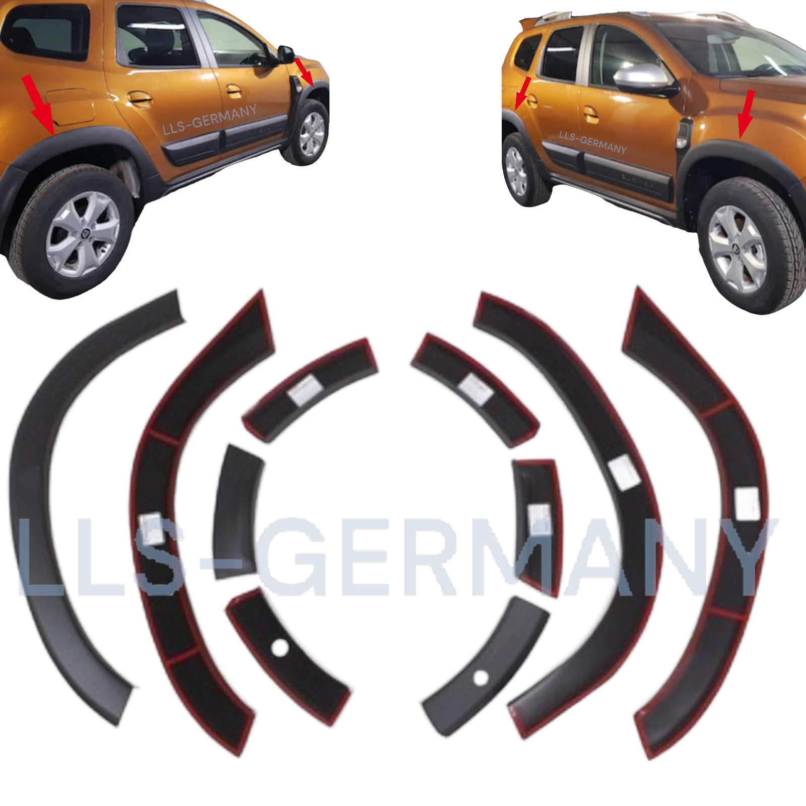 Extension D'Aile pour Dacia Duster II Ab 2018 Radlaufschutz 8 Pièces eBay