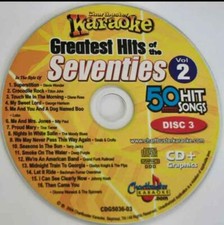 CHARTBUSTER SEVENTIES HITS KARAOKE CDG DISC MUSIC CD 5036-03 1970s oldies rock