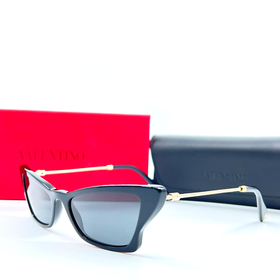 Valentino Sunglasses VA4062 5001/87 Black Cat Eye with Gray  display picture 1