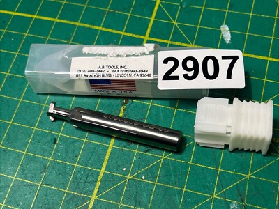 AB TOOLS 3/8 SHANK 3/8 DIA 4 FL .08 Woodruff Keyseat Cutter RADIUS CORNERS
