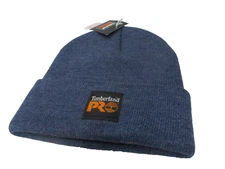 Timberland Pro  Cuffed Hat Cap Winter Blue Denim Heather Adult One Size Beanie