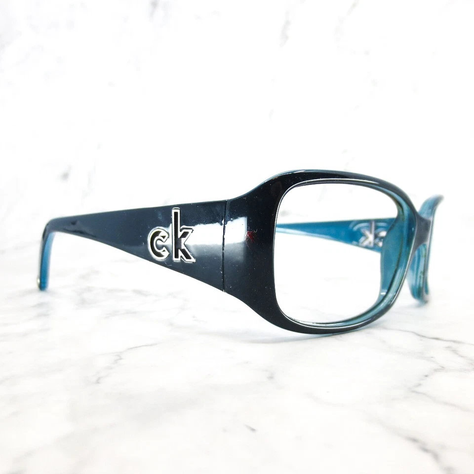Óculos de sol Calvin Klein CK3065S 243 azul aro completo armação retangular 58-16-130 - Imagem 2 de 4