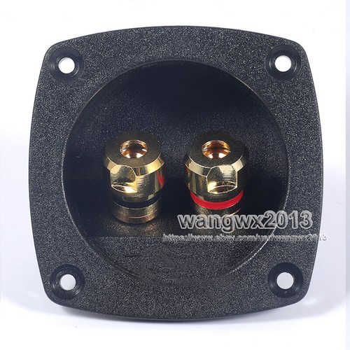 2pcs 65x65mm 2 Way Speaker Junction Box Copper Wiring Terminal Binding Post - Picture 16 of 16