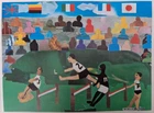 Hurdles race, by Daniela Brunor, 12 years, Italy, competition sport with us