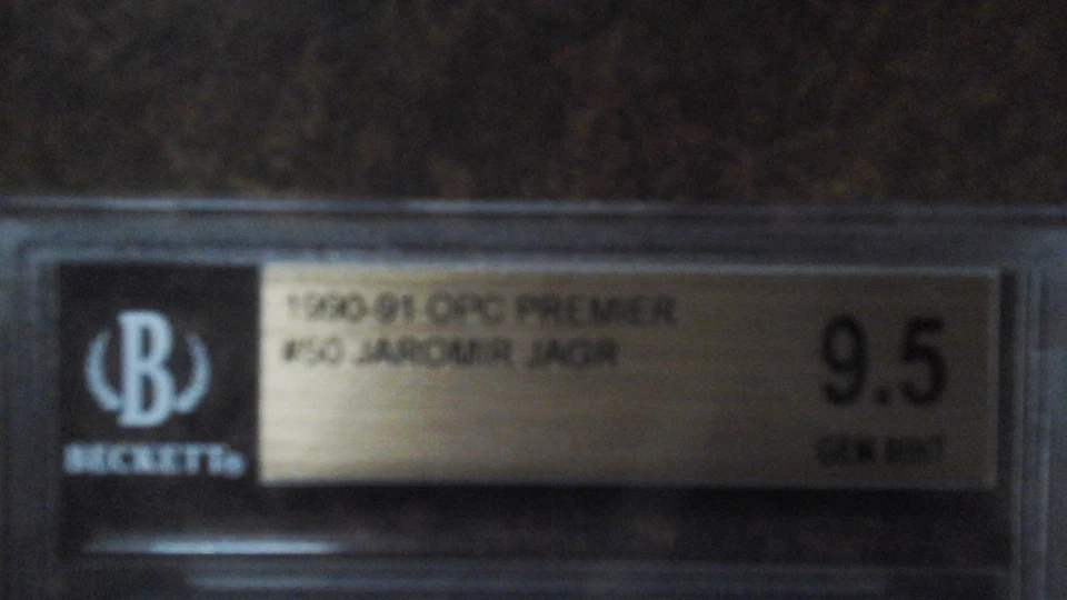 Jagr rookie rc 90-91 OPC Premier bgs 9.5 BGS 9.5 OLD LABEL RARE..GRADED TOUGHER! - Image 3 of 4