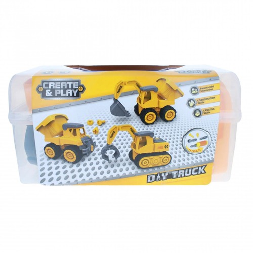 Create & play DIY Construction Truck & Tools Kids Activity Play
