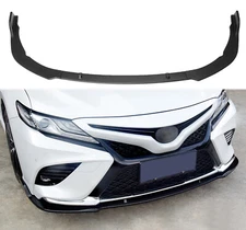 For 2018-2020 Toyota Camry SE XSE Gloss Black Front Bumper Lip Spoiler Splitter