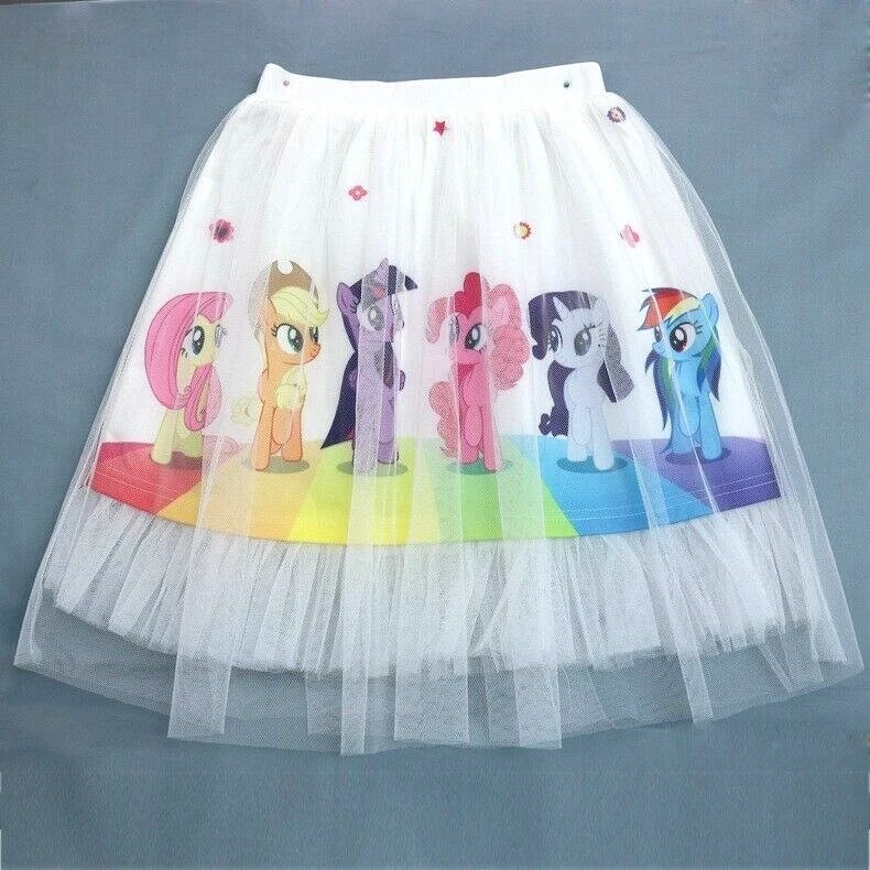 Kids Girls My Little Pony Tutu Skirt Petticoat Party Costume Cosplay