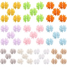 5 PCS Baby Infant Girl Headwear Cute Ribbon Bows Hair Clips Hair Accessories