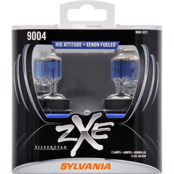 Headlight Bulb-SilverStar zXe Plastic Box Twin Sylvania 9004SZ.PB2 