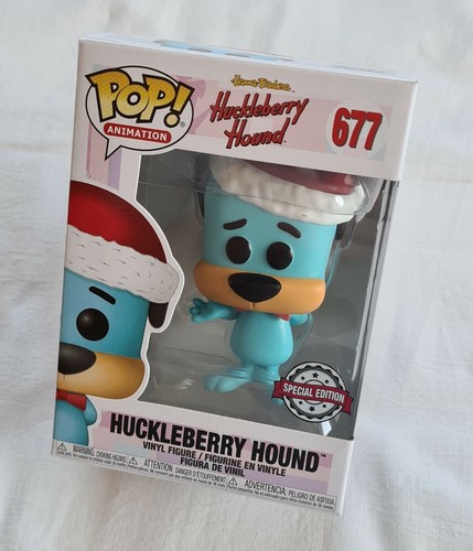 Funko Pop! Huckleberry Hound – Sonderausgabe Mit Nikolausmütze | Vinyl-Figur Ca. 10,2 Cm | Hanna-Barbera Sammlerfigur
