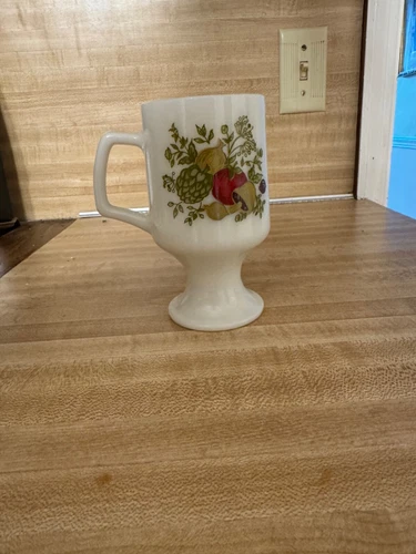 Corning Pyrex Spice of Life Footed Coffee Mugs (6)