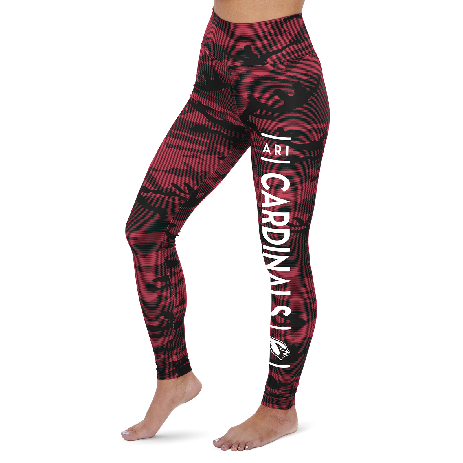 Женские леггинсы Zubaz NFL Arizona Cardinals с камуфляжными линиями под мрамор