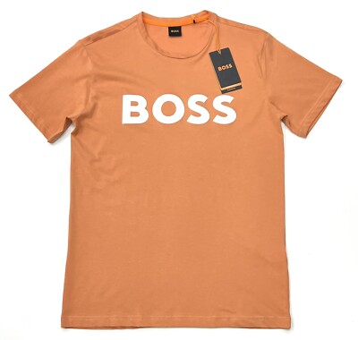 hugo boss shirt orange