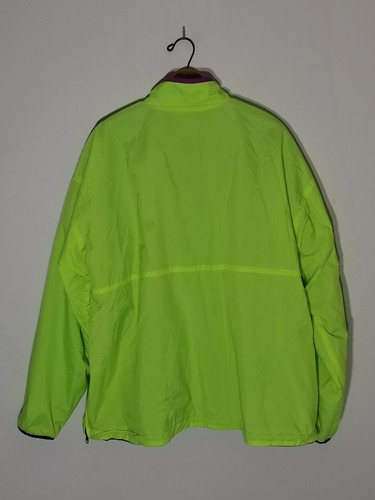 Vintage Men’s Gap Arctic Reversible Quarter Zip Up L Neon Yellow/Black 90s - Picture 4 of 8