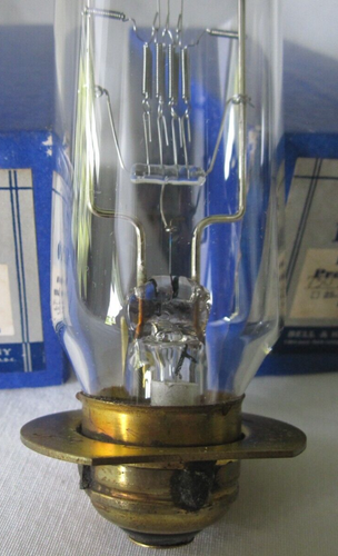 2 Bell & Howell Filmo Movie Projector Lamps Mazda 750W 100V Large Ring 03581 Box - Picture 5 of 10