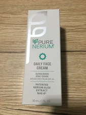 Pure Nerium Daily Face Cream Sunscreen Zinc Oxide Broad Spectrum SPF 20 EX8/2021