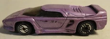Hot Wheels Mainline Vector Avtech WX-3 Purple Chrome Wheel Malaysia 1992 Toy Car
