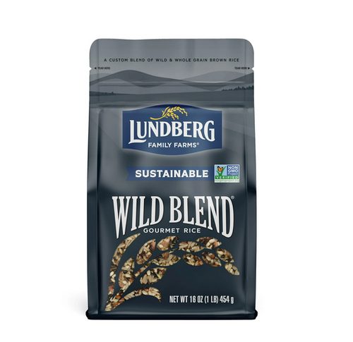 Lundberg Riso Sostenibile Miscela Selvatica - Senza Glutine, Vegano, Sacchetto Richiudibile da 1 Libbra