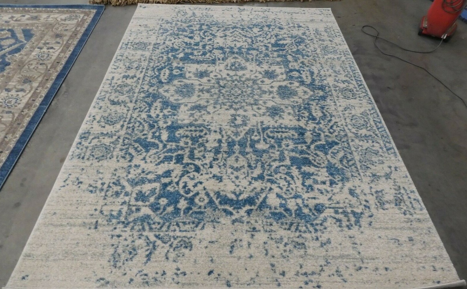 Teal Ivory 6x9 Back Stain Rug on Sale MAD603J-6-image