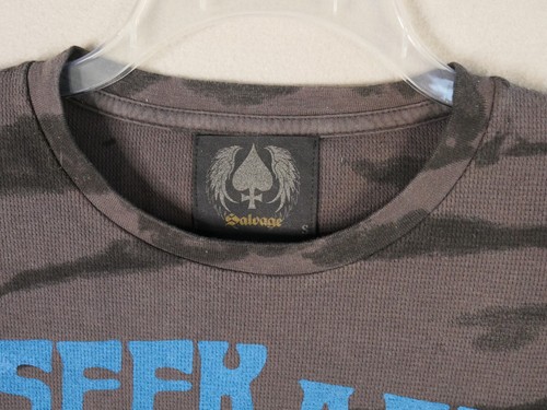 Genuine Vintage Salvage Brand T Shirt "Confession" Charcoal V51T449 Size S - Picture 4 of 11