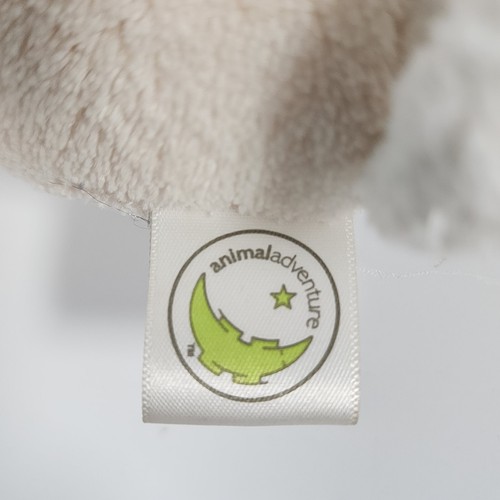 Peluche Animal Adventure ORSO POLARE con sciarpa panna bianco blu naso 14 1/2" - Foto 8 di 10