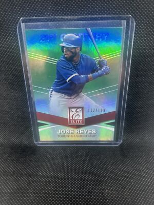 2015 Panini Elite 21st Century Green Parallel Jose Reyes 142 Blue Jays 112/199