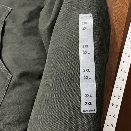 NWT Carhartt Jacket J22 Mos Moss Green Olive Vintage Style Canvas Size 2XL XXL - Picture 9 of 11