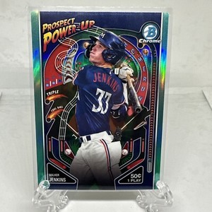 Walker Jenkins 2024 Bowman Prospect Power Up AQUA REFRACTOR 114/125 #PP-1