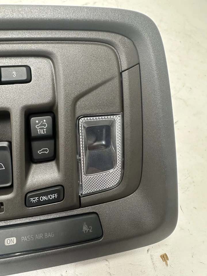 2019 2020 Chevy Silverado GMC Sierra Dark Atmosphere Roof Console 1500 2500 OEM - Image 3 of 4