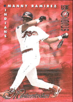 1996 Studio Masterstrokes #4 Manny Ramirez/5000 - NM-MT