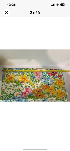 Springtime Floral Vtg. 90" Round Tablecloth With 8 Napkins Cotton Blend - Picture 2 of 4