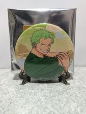 One Piece Roronoa Zoro Metal Pinback Button RED Movie Design Japan
