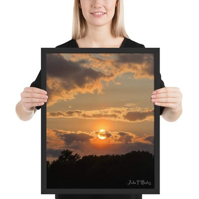 Beautiful Sunset Framed photo paper poster