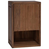 Badezimmer Seitenregal Natur 45 X 30 X 70 Cm Massivholz Teak