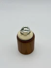 Vintage Sterling Silver 925 Turquoise Chip Inlay Ring Size 8.5 Southwest 3.5g