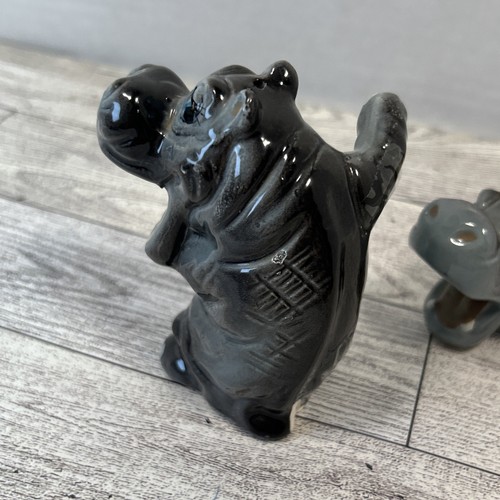 KREISS HIPPO Hippopotamus Anthropomorphic Salt And Pepper Shaker Set Animal - Picture 12 of 20