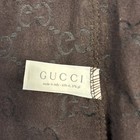 Authentic Vintage Gucci GG Print Satin Brown Dust Bag Made In Italy 10.5x13" — photo 4