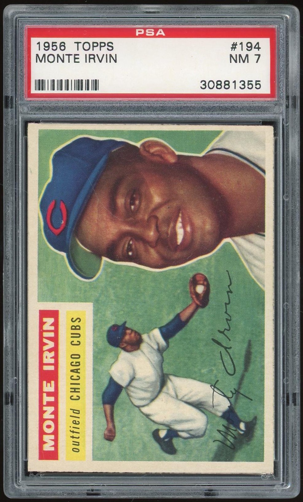1956 Topps #194 Monte Irvin PSA 7 *1355