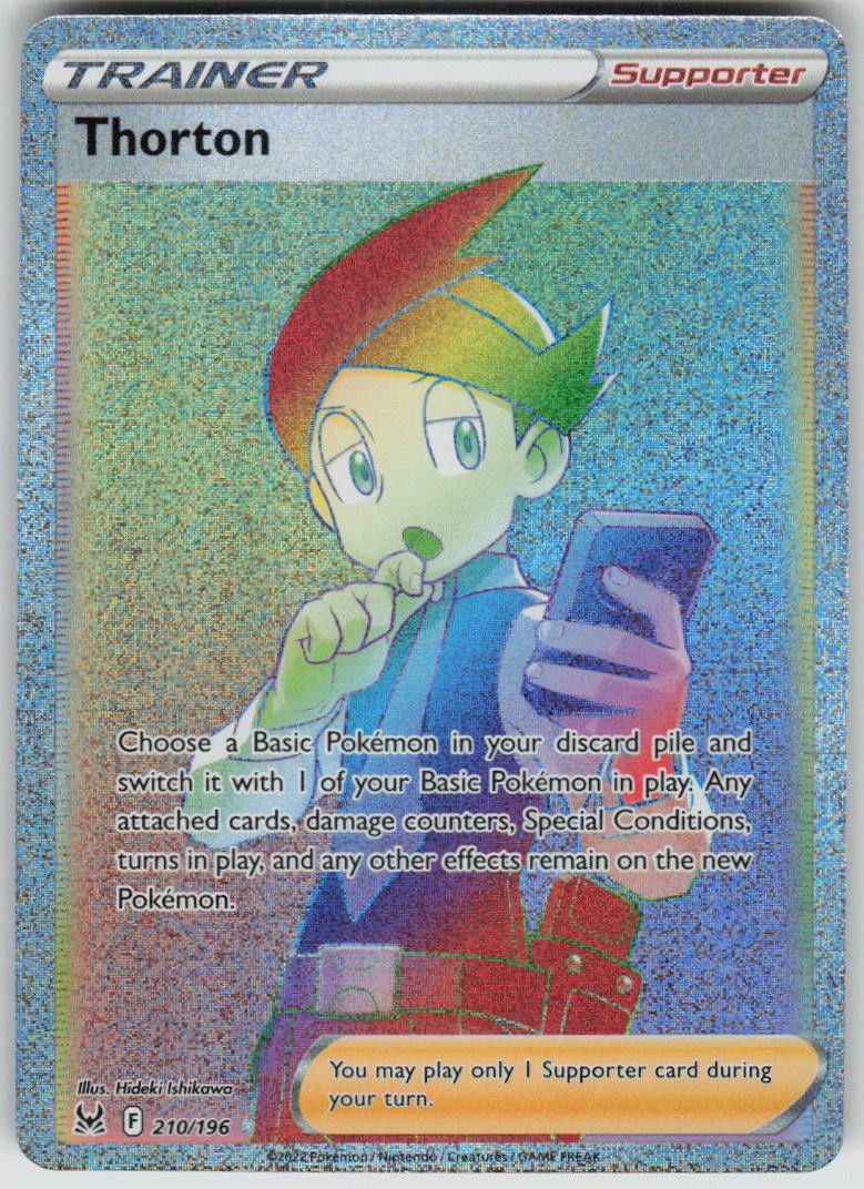 Pokemon Thorton (Secret) 210/196 SWSH11: Lost Origin Secret Rare NM