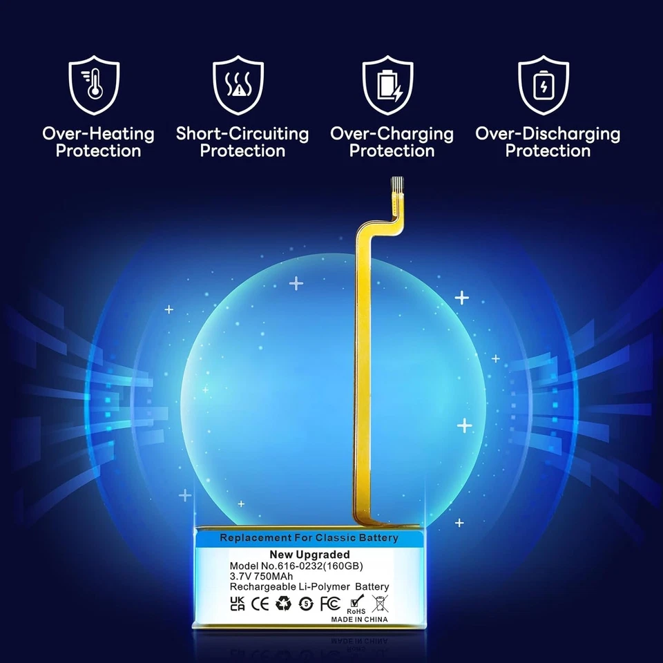 Actualización Repuesto Batería 750mAh 616 0232 Compatible con iPod 5º 7º Foto 4 de 4