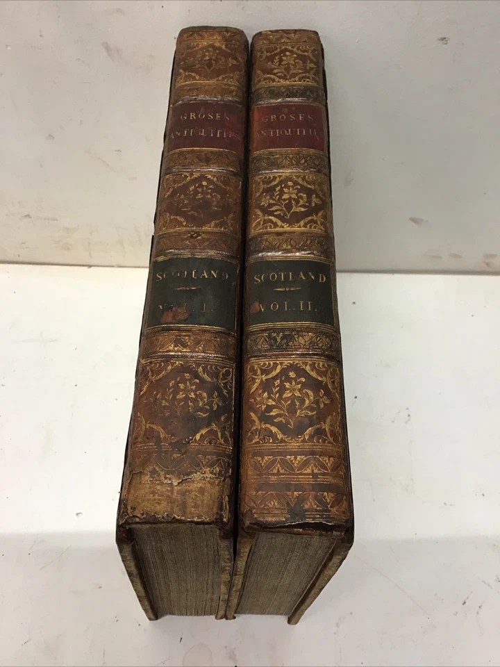1797 Antiquities of Scotland 2 Volumes, Francis Grose, With Map, 188 Plates - Image 2 of 4