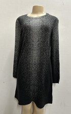 Cynthia  Royley  women size M gray cotton rayon sweater dress